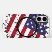 愛国的なアメリカのひまわり Case-Mate iPhoneケース (裏面 (横))