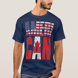 愛国的なアメリカのカナダ Tシャツ