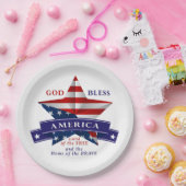 愛国的なアメリカのスターデザイン(v3) ペーパープレート (パーティー)