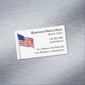 愛国的なアメリカのバナーの名刺 マグネット名刺 (インサイチュ)