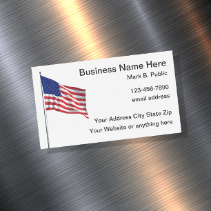 愛国的なアメリカのバナー名刺 マグネット名刺