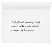 愛国的なアメリカのビジネスサンキューカード (内部横(下))