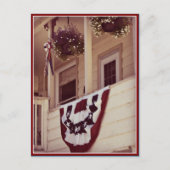 愛国的なアメリカのポーチ退役軍人の日ポストカード ポストカード (正面)