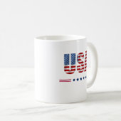 愛国的なアメリカのマグカップ コーヒーマグカップ (正面右)