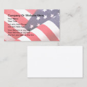 愛国的なアメリカの名刺 名刺 (正面/裏面)