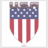 愛国的なアメリカの国旗 シール (シート)