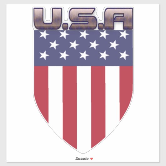 愛国的なアメリカの国旗 シール (シート)