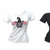 愛国的なアメリカの小人 メンズTシャツ Tシャツ