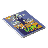 愛国的なアメリカの希望グラフィック ノートパッド (アングル)