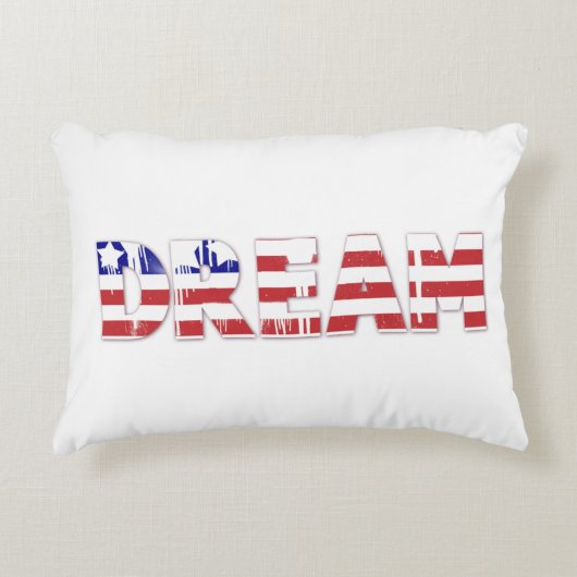 愛国的なアメリカの旗を持つ二つのデザイン アクセントクッション (正面)