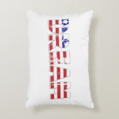 愛国的なアメリカの旗を持つ二つのデザイン アクセントクッション (正面(垂直))
