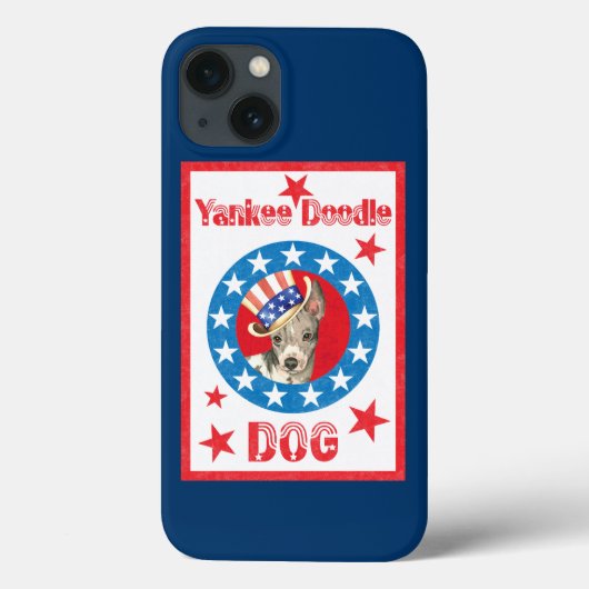 愛国的なアメリカの毛のないテリア Case-Mate iPhoneケース (裏面)