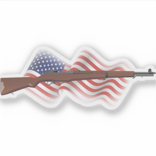 愛国的なアメリカの第2次世界大戦ライフルM1ガーランド シール (正面)