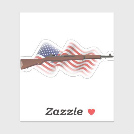 愛国的なアメリカの第2次世界大戦ライフルM1ガーランド シール (シート)