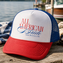 愛国的なアメリカの花嫁のためのバチェロレッテパーティー キャップ
