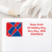 愛国的なアメリカの花火 ラベル (インサイチュ)