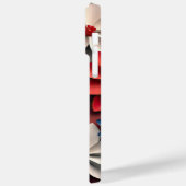 愛国的なアメリカの赤白青の花 Case-Mate iPhoneケース (裏面 / 左)