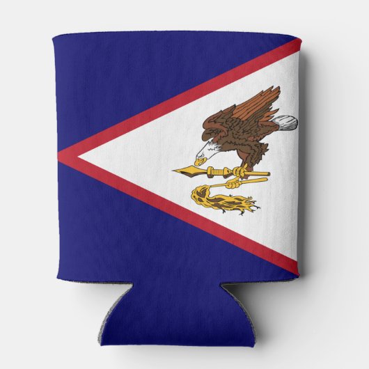 愛国的なアメリカサモア国旗のクーラーボックス 缶クーラー (裏面)