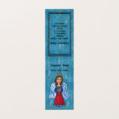 愛国的なアメリカフォークアートアングルフラッグスター 名刺 (外部フラット)