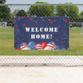 愛国的なアメリカンウェルカムホームバナー 横断幕 (インサイチュ)