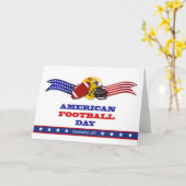 愛国的なアメリカンフットボールの日11月5日 カード (黄色い花)