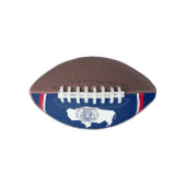 愛国的なアメリカンフットボールワイオミング旗 アメリカンフットボール (正面)