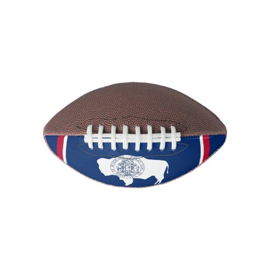 愛国的なアメリカンフットボールワイオミング旗 アメリカンフットボール (正面)