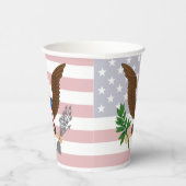 愛国的なアメリカン・イーグル・アンド・フラッグ・紙・カップ 紙コップ (右)