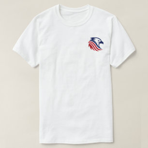 愛国的なアメリカン・イーグル・ヘッド Tシャツ