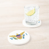 愛国的なアメリカヴァージン諸島国旗 コースター (側面)