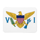 愛国的なアメリカヴァージン諸島国旗 マグネット (横)
