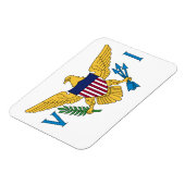 愛国的なアメリカヴァージン諸島国旗 マグネット (左側)