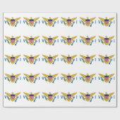 愛国的なアメリカヴァージン諸島国旗 ラッピングペーパー (フラット)