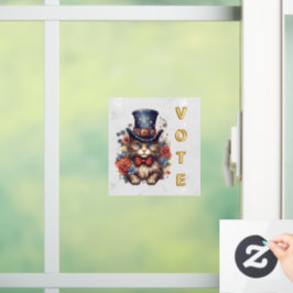 愛国的なアメリカーナキャット投票 ウィンドウサイン
