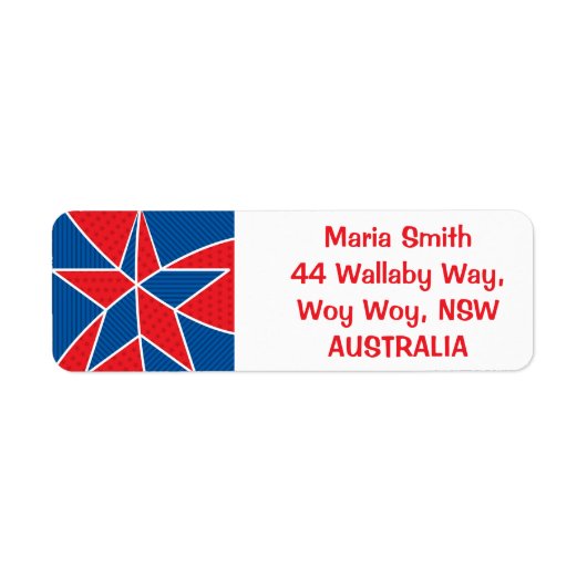 愛国的なアメリカ人のスター ラベル (正面)