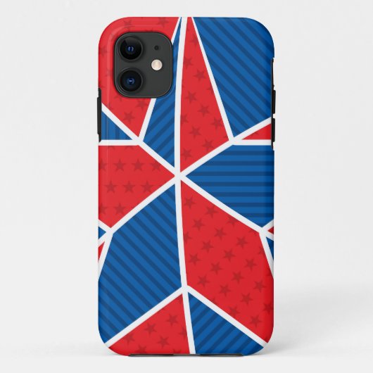 愛国的なアメリカ人のスター Case-Mate iPhoneケース (裏面)
