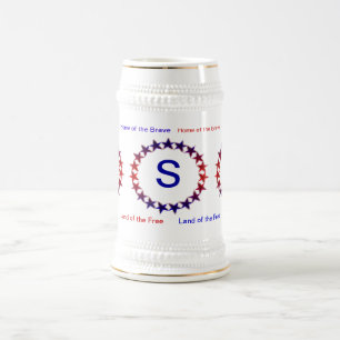 愛国的なアメリカ人スタインマグカップ ビールジョッキ