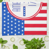 愛国的なアメリカ人 キッチンタオル (折り畳み)