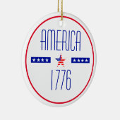 愛国的なアメリカ人 セラミックオーナメント (右)