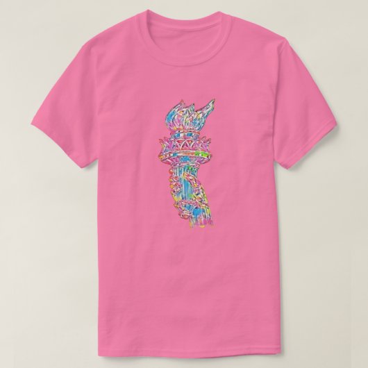 愛国的なアメリカ人（1セント） Tシャツ (デザイン正面)