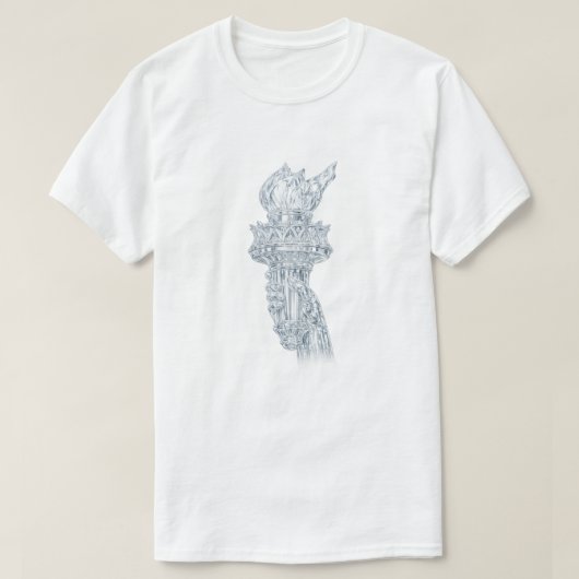 愛国的なアメリカ人（1等） Tシャツ (デザイン正面)