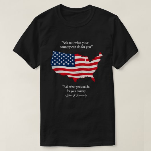 愛国的なアメリカ人 (13a) tシャツ (デザイン正面)