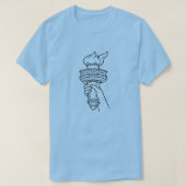 愛国的なアメリカ人 (1b) tシャツ (デザイン正面)