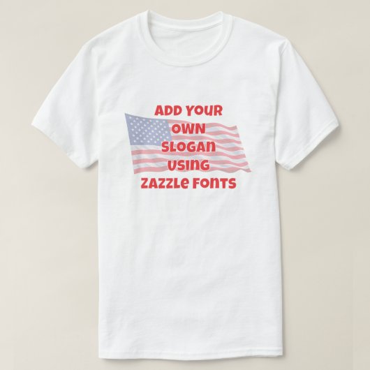 愛国的なアメリカ人 (2a) tシャツ (デザイン正面)