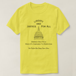 愛国的なアメリカ人 (3b) Tシャツ