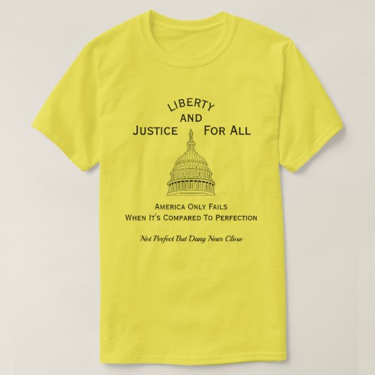 愛国的なアメリカ人 (3b) Tシャツ (デザイン正面)