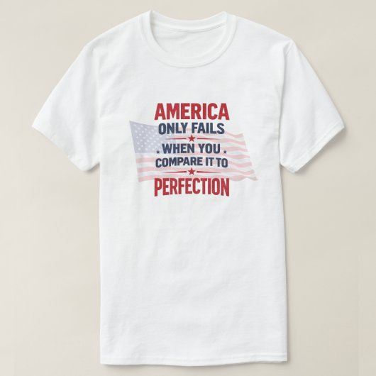 愛国的なアメリカ人 (7b) tシャツ (デザイン正面)