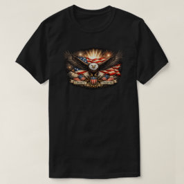 愛国的なアメリカ人 (8a) tシャツ