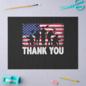 愛国的なアメリカ国旗ありがとう 薄葉紙 (クラフト)