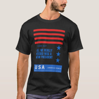 愛国的なアメリカ国旗が必要なのは新しい司会者だった Tシャツ